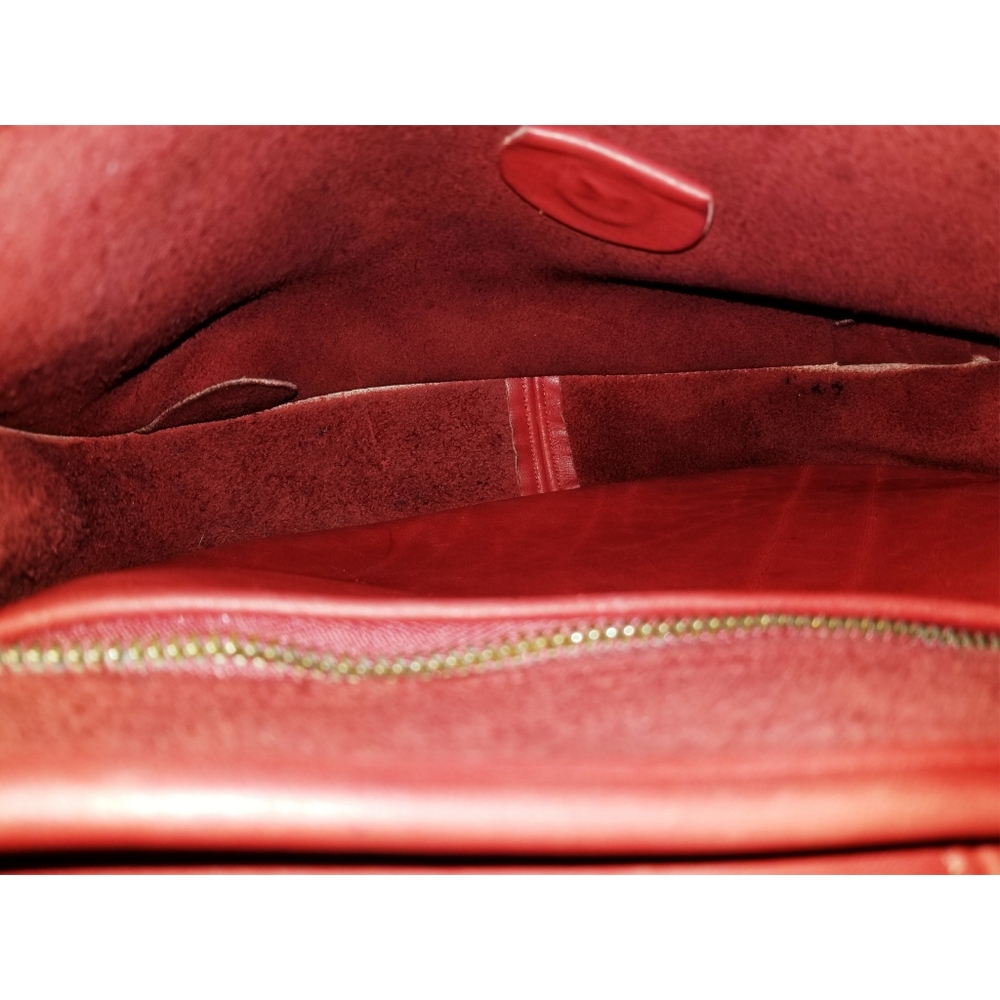 Coach RARE VTG 9034 Red Leather Ergo Flap Bag 💋 - Picture 8 of 13